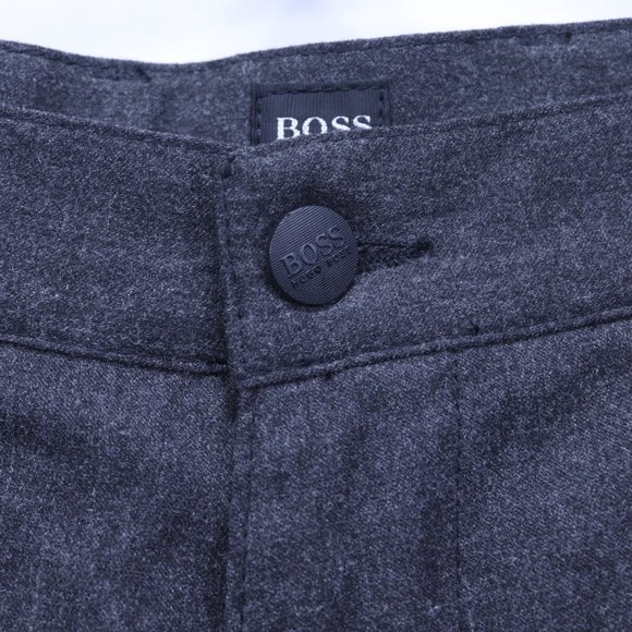 Hugo Boss Stretch Phoenix ( 19427) Grey Virgin Wool Blend 5 Pocket Pants 33x34 - Picture 13 of 16